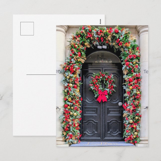 Doors of London: A Festive Christmas Postcard (Front/Back)