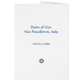 Doors of Vico Cards (Back)