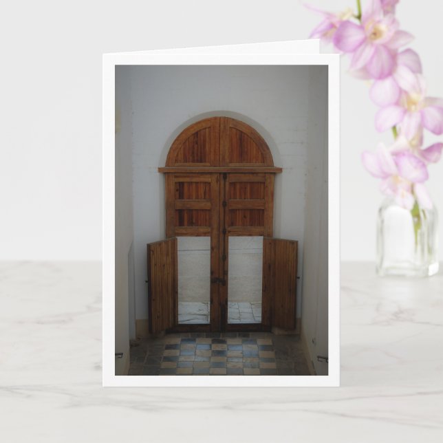 Doors to Real Monasterio De San Miguel De Lliria Card (Orchid)