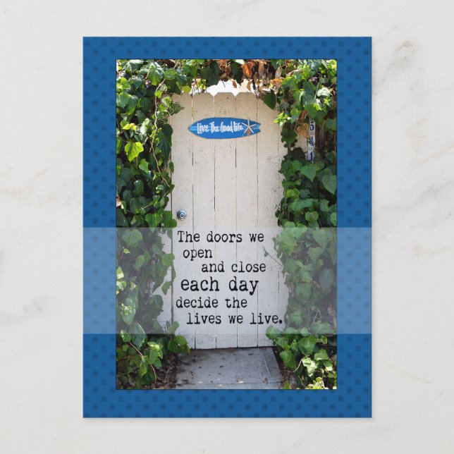 Doors We Open door photograph Postcard (Front)