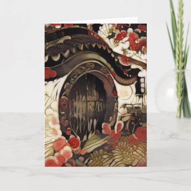 Doorway Letterpress Thank You Card (Front)