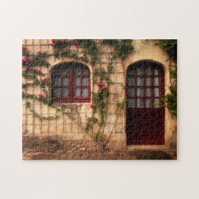 Doorway of rose cottage jigsaw puzzle (Horizontal)