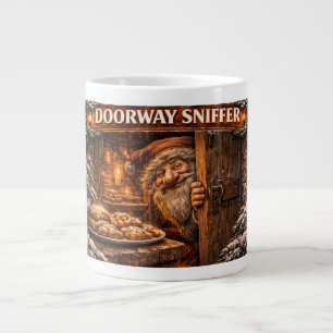 Doorway Sniffer Icelandic Yule Lad Giant Coffee Mug