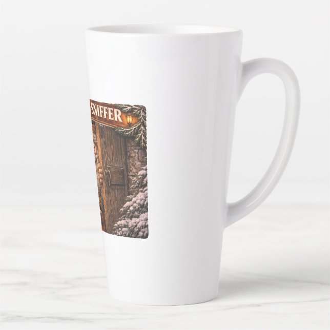 Doorway Sniffer Icelandic Yule Lad Latte Mug (Right)
