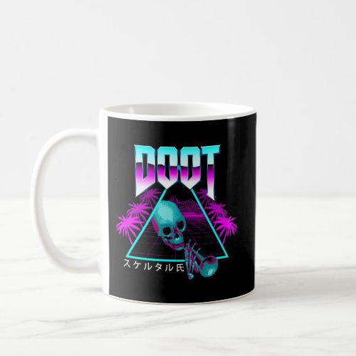 Doot Doot Mr Skeltal Synthwave Streetwear Coffee Mug