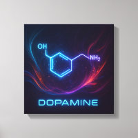 Dopamine Energy Flow – Abstract Molecular Neon