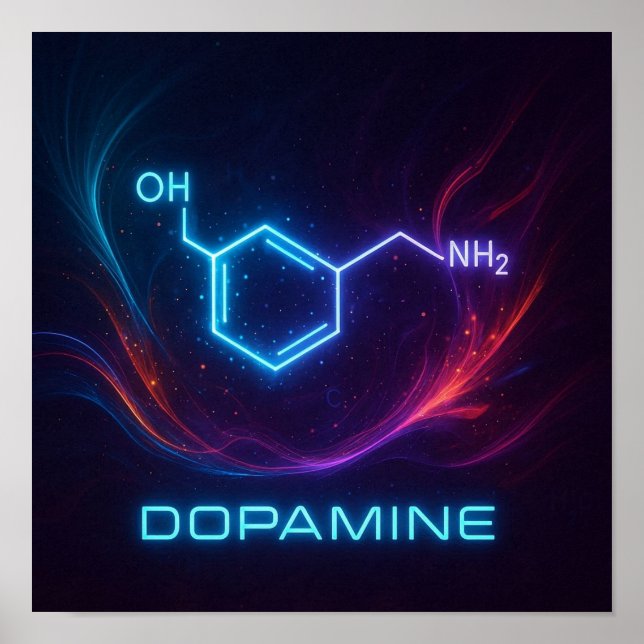 Dopamine Glow – Uplifting Joyful Energy Colorful Poster (Front)
