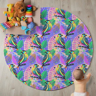 Dopamine Jungle Bird Fabric