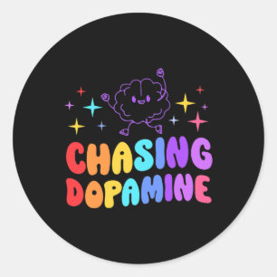 Dopamine Mental Health Aesthetic Classic Round Sticker