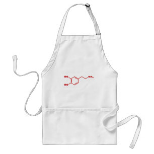 Dopamine Molecular Chemical Formula Adult Apron