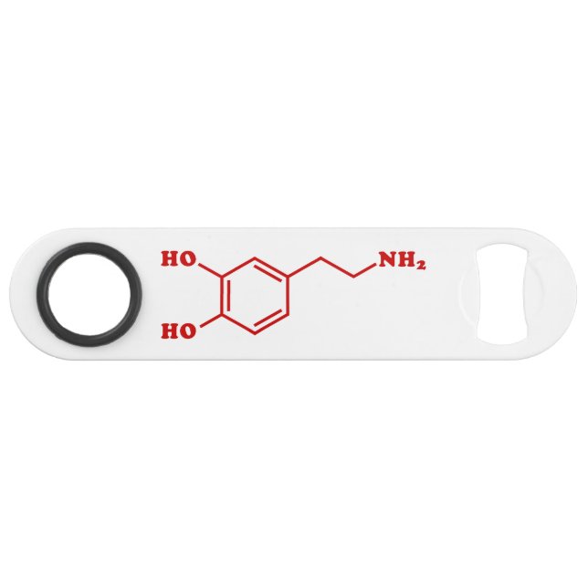 Dopamine Molecular Chemical Formula Bar Key (Front (Horizontal))