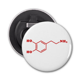 Dopamine Molecular Chemical Formula Bottle Opener