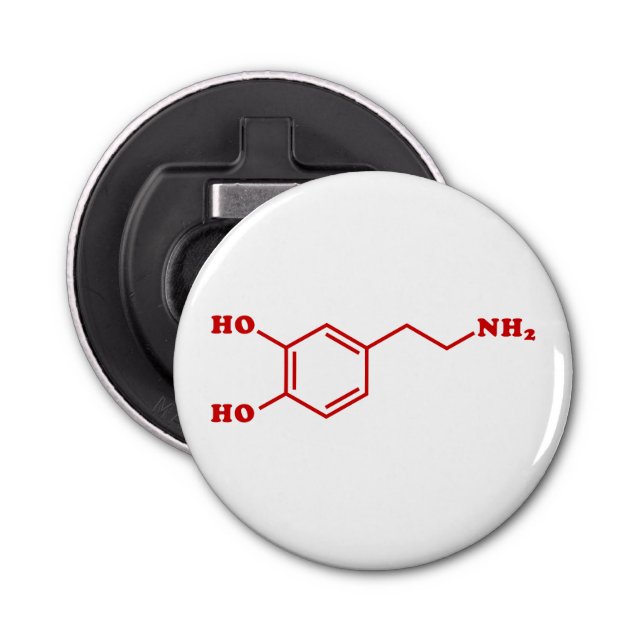 Dopamine Molecular Chemical Formula Bottle Opener (Front)