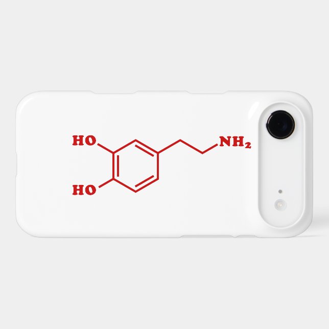 Dopamine Molecular Chemical Formula Case-Mate iPhone Case (Back (Horizontal))