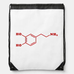 Dopamine Molecular Chemical Formula Drawstring Bag