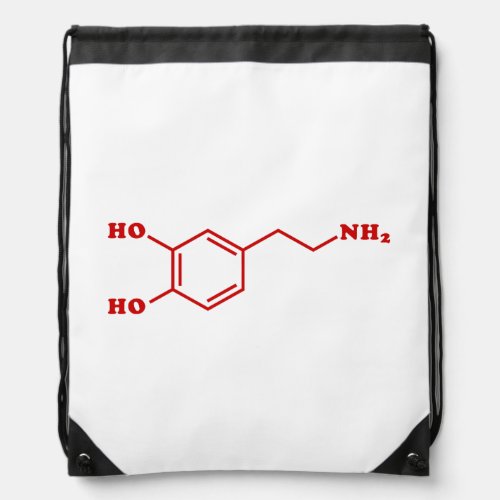 Dopamine Molecular Chemical Formula Drawstring Bag