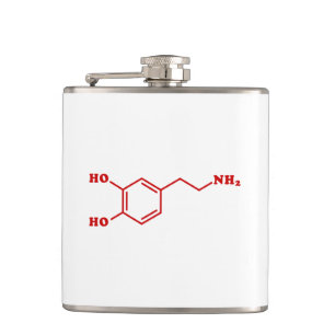 Dopamine Molecular Chemical Formula Flask