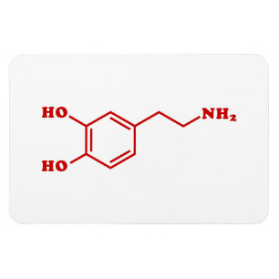 Dopamine Molecular Chemical Formula Magnet