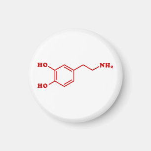 Dopamine Molecular Chemical Formula Magnet