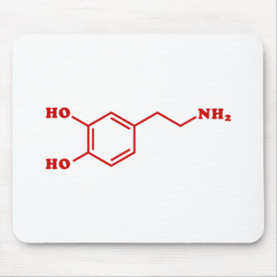 Dopamine Molecular Chemical Formula Mouse Pad