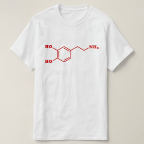 Dopamine Molecular Chemical Formula T-Shirt