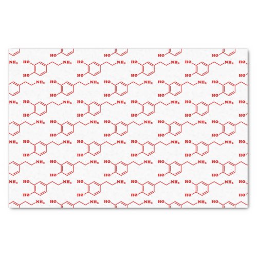 Dopamine Molecular Chemical Formula Tissue Paper