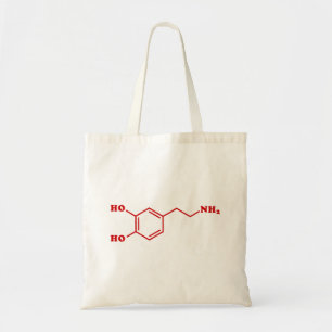 Dopamine Molecular Chemical Formula Tote Bag
