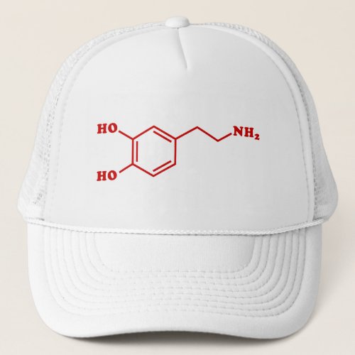 Dopamine Molecular Chemical Formula Trucker Hat