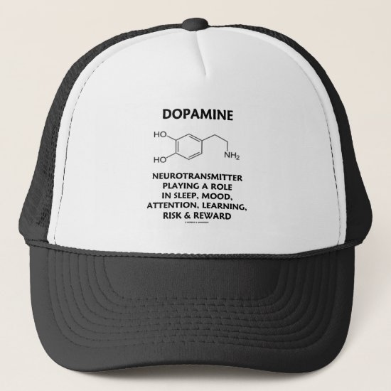 Dopamine Neurotransmitter (Chemical Molecule) Trucker Hat
