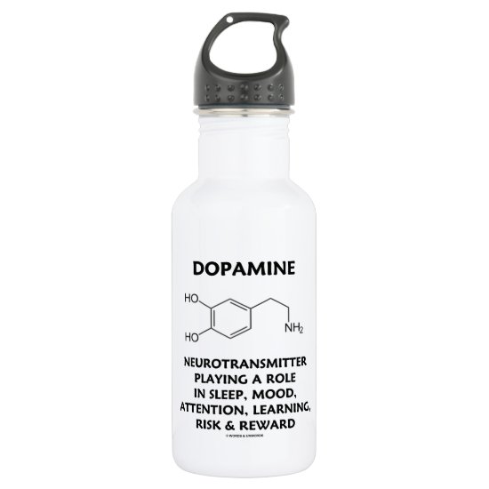 Dopamine Neurotransmitter (Chemical Molecule) Water Bottle