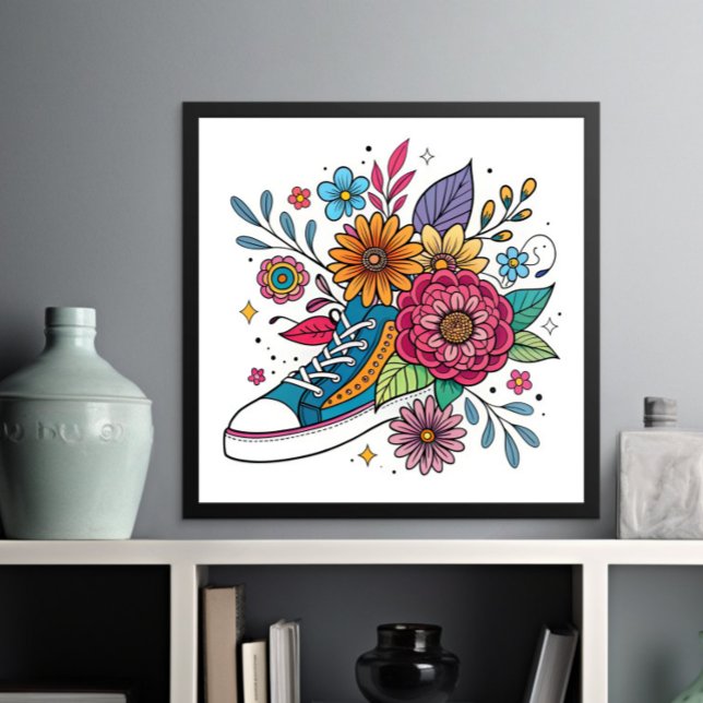 Dopamine Sneaker & Flower Poster (Creator Uploaded)