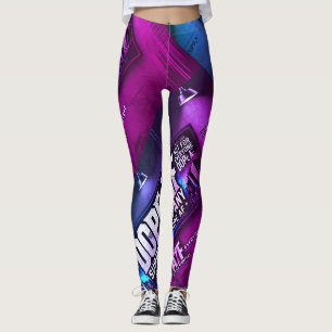 Dope_AF bold colorful stretchy leggings