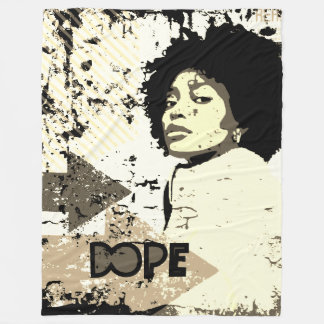 DOPE Afro Throw Blanket – Grunge Arrows, Heart