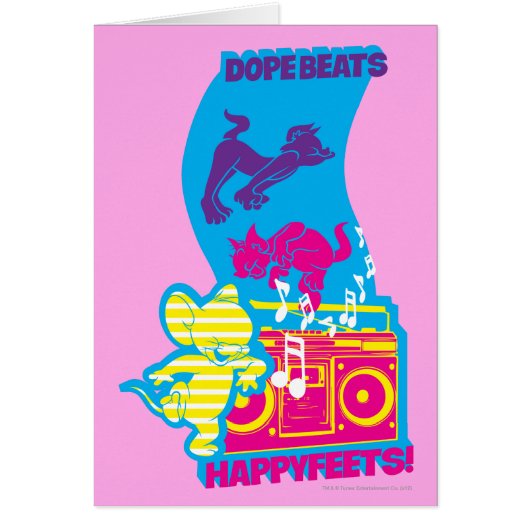 Dope Beats Happy Feets Cards (Front)