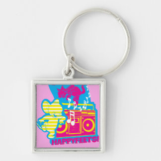 Dope Beats Happy Feets Keychain