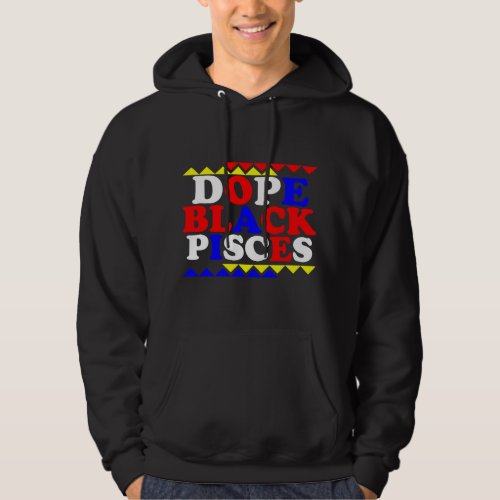 Dope Black Pisces Zodiac Sign Astrology 1 Hoodie