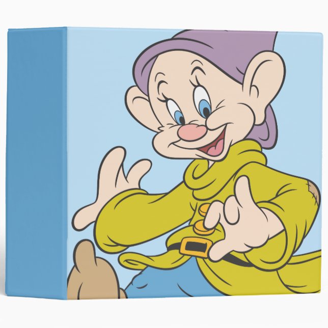 Dopey Dancing 3 Ring Binder (Front/Spine)