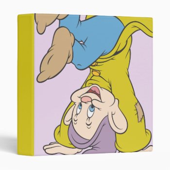 Dopey Doing A Head Stand Binder by SevenDwarfs at Zazzle