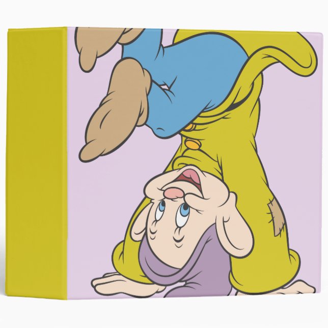 Dopey Doing a Head Stand Binder (Front/Spine)