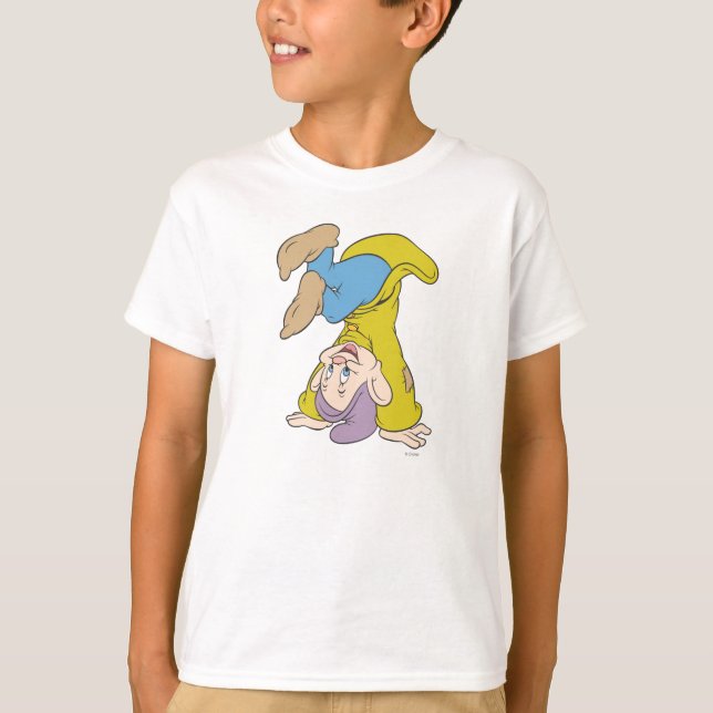 Dopey Doing a Head Stand T-Shirt (Front)