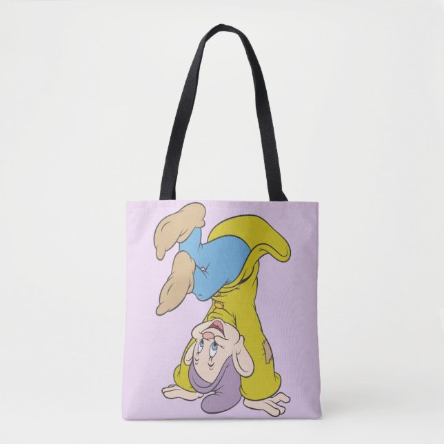 Dopey Doing a Head Stand Tote Bag (Front)