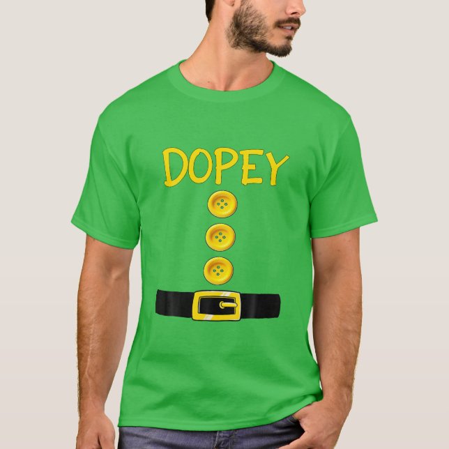 Dopey Dwarf Halloween Costume Color Matching Dopey T-Shirt (Front)