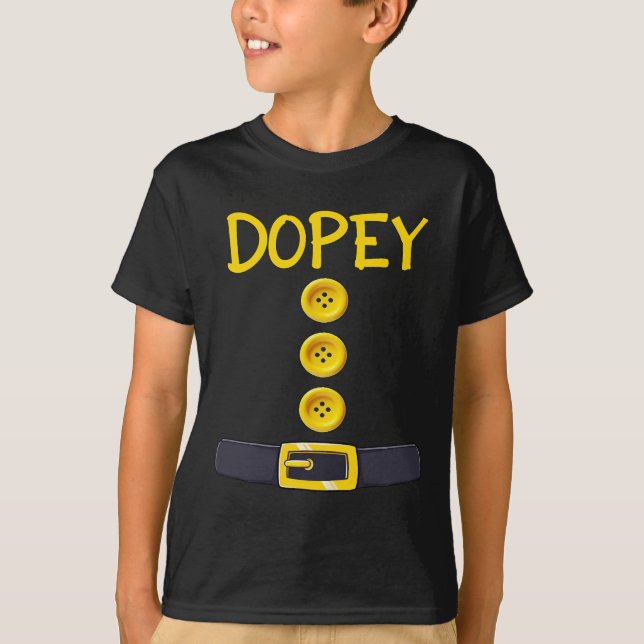 Dopey Dwarf Halloween Costume Color Matching Dopey T-Shirt (Front)