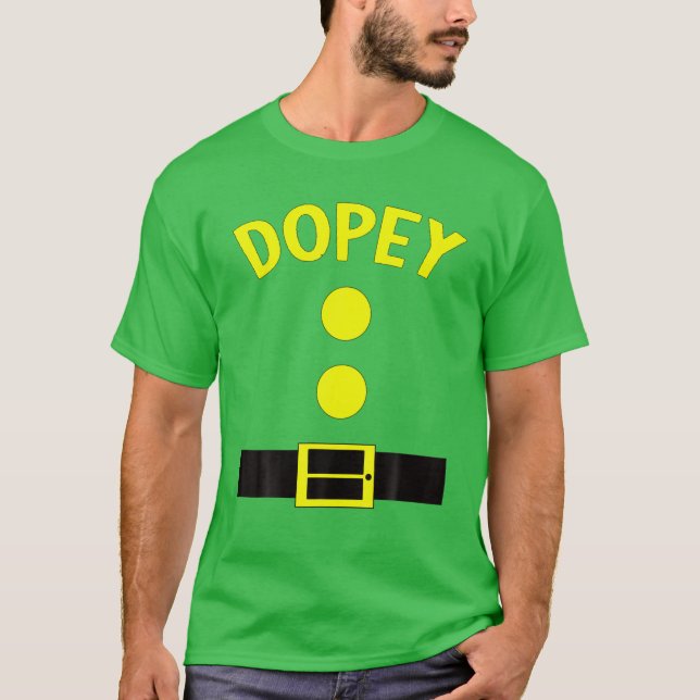Dopey Dwarf Halloween Costume Funny Gifts Idea Dop T-Shirt (Front)