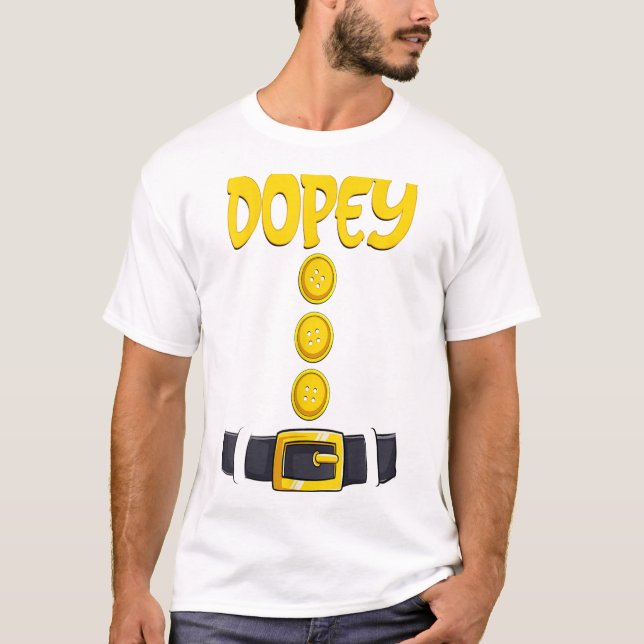 Dopey Halloween Dwarf Costume Color Matching T-Shirt (Front)