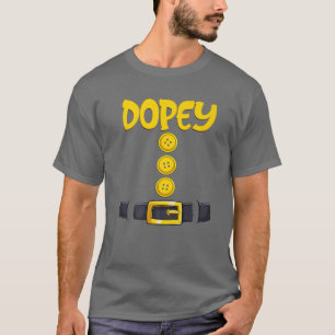 Dopey Halloween Dwarf Costume Color Matching T-Shirt