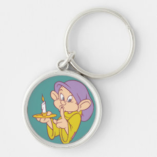 Dopey Holding a Candle Keychain
