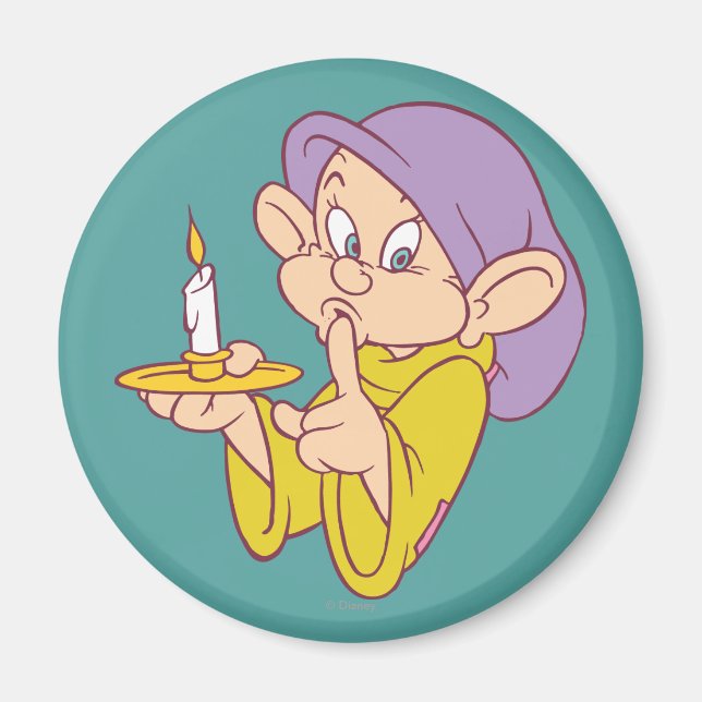 Dopey Holding a Candle Magnet (Front)