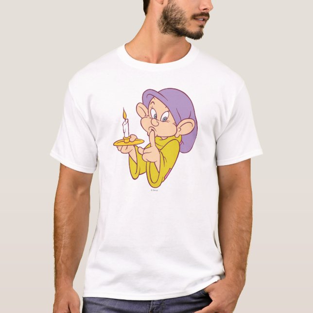 Dopey Holding a Candle T-Shirt (Front)