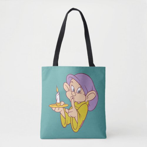 Dopey Holding a Candle Tote Bag